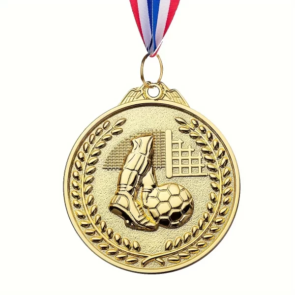 12pcs Gold Award Medal Zinc Alloy Round Winner Reward Football Competition Prizes Award Golden Medals for Souvenir Gift Sport - Image 4