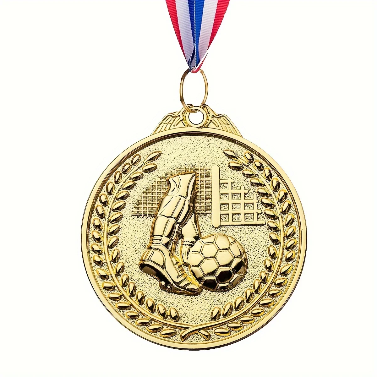12pcs Gold Award Medal Zinc Alloy Round Winner Reward Football Competition Prizes Award Golden Medals for Souvenir Gift Sport - Image 4