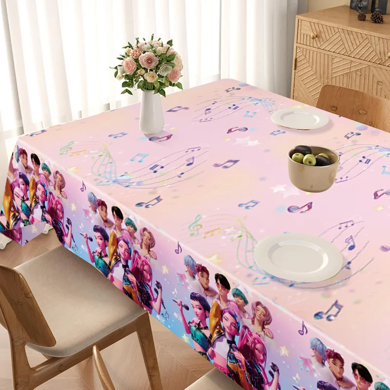KPop Demon Hunters Theme Birthday Party Decoration Tableware Balloons Cup Plate Banner Kid Party Girls Baby Shower Supplies - Image 5